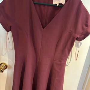 Gal Meets Glam Deep Purple Midi Dress